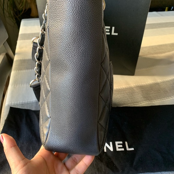 SOLD Chanel Petite Shopping Tote. - Picture 3 of 11